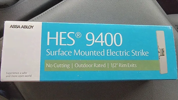 HES 9400 Surface Mounted Electric Strike Installation