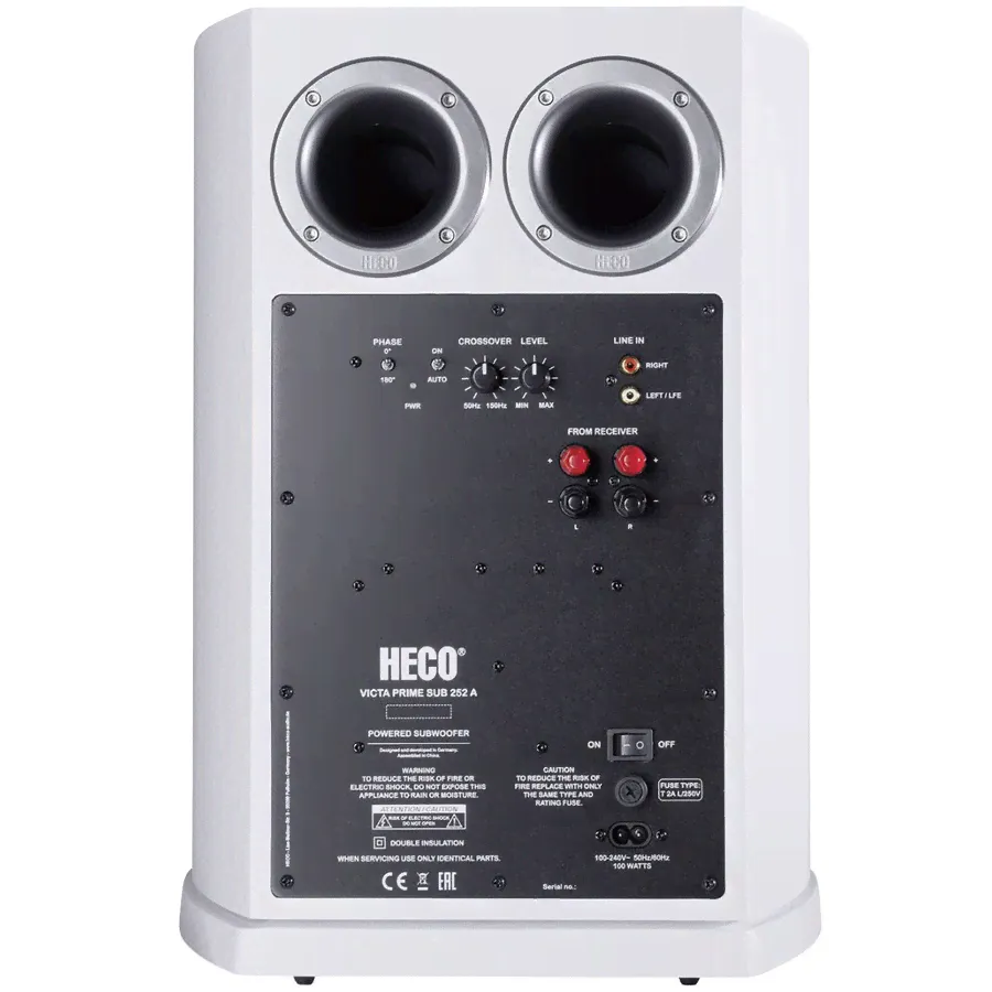 Сабвуфер активный HECO Victa Elite Sub 252 A, White-2