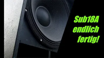 Verarbeitung Tuff Cab Strukturlack|Sub18 Aktiv endlich auf dem Prüfstand|  1500W PA Aktiv Subwoofer
