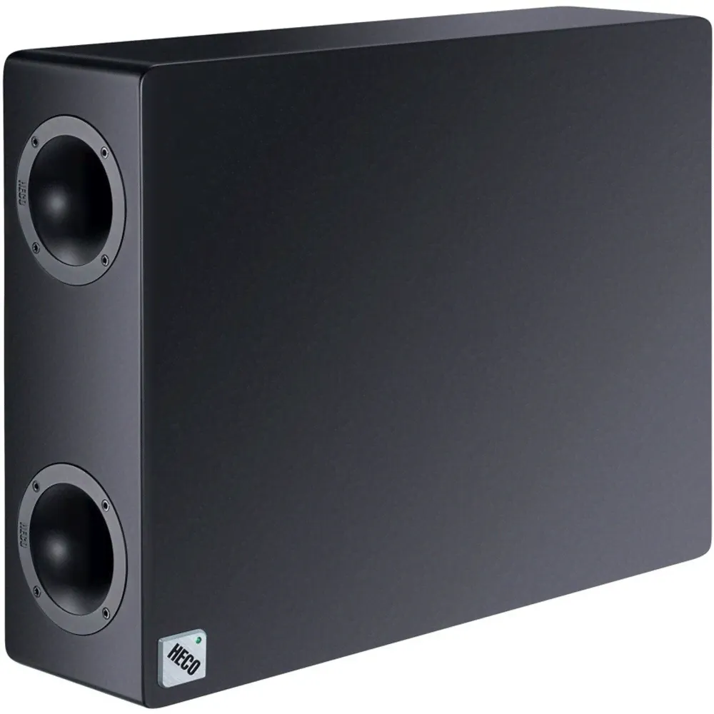 HECO Сабвуфер Ambient Sub 88 F Black 150 Вт, черный